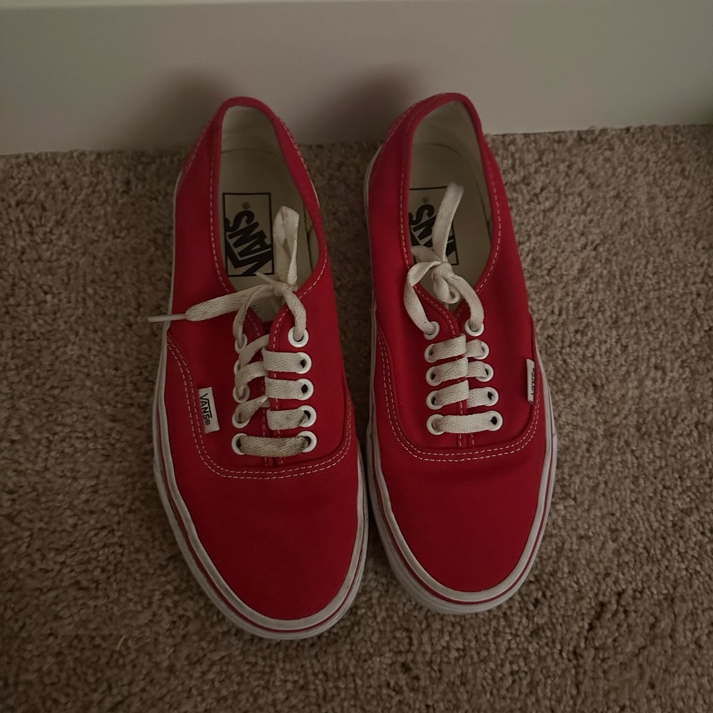 Red vans wore a few times good condition!